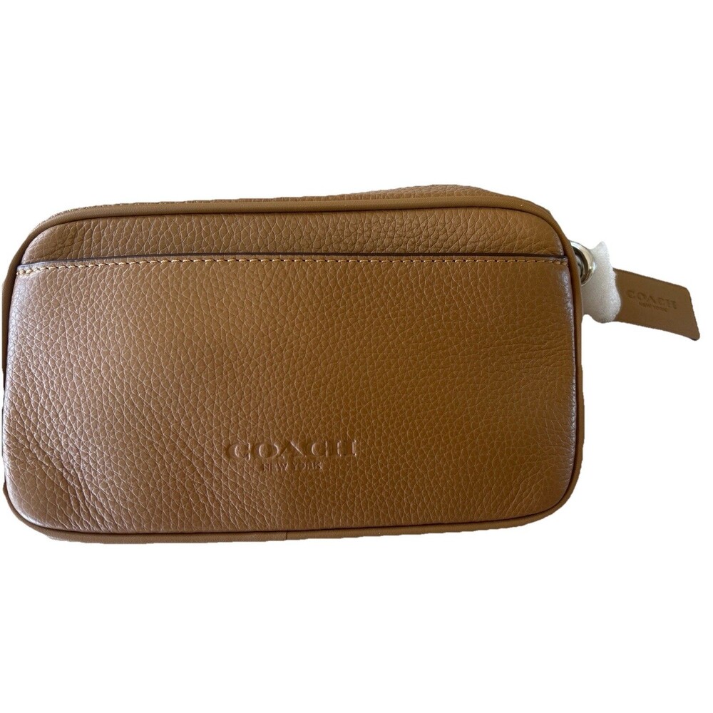 Coach Jayden Crossbody Bag Light Saddle Leather Bag Wide Adjustable Strap NWOT